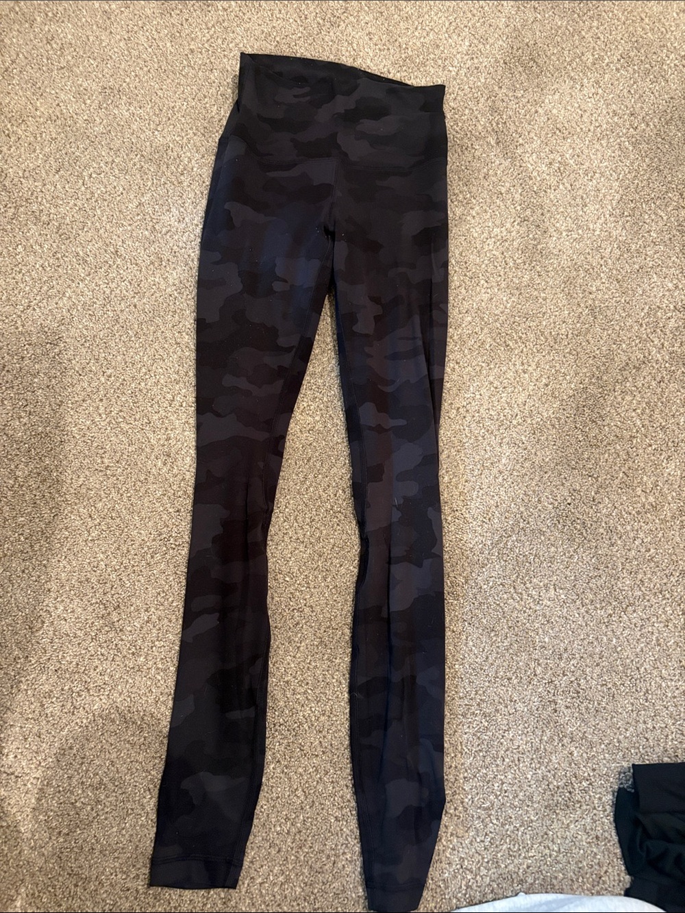 lululemon athletica Black & Charcoal Camo High-Rise Leggings